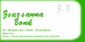 zsuzsanna bonk business card